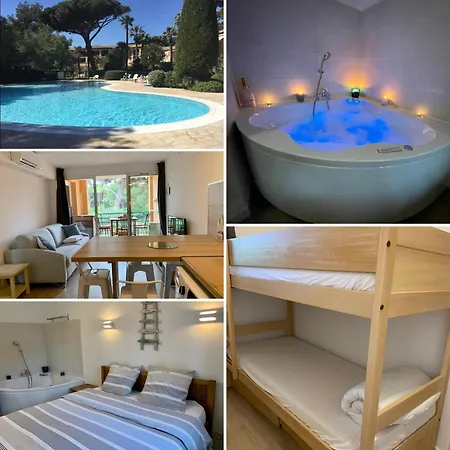 公寓式酒店 La Badine Clim Balneo Piscine